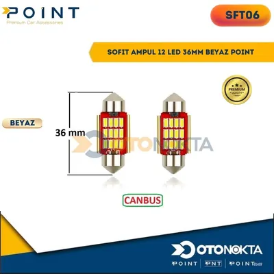 Sofit Ampul 12 LED 36 mm Beyaz