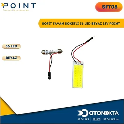Sofit Tavan Soketli 36 LED Beyaz 12V