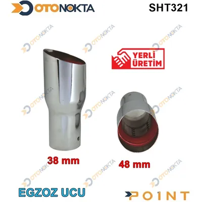 Egzoz Ucu Üniversal Krom Çapı 38-48
