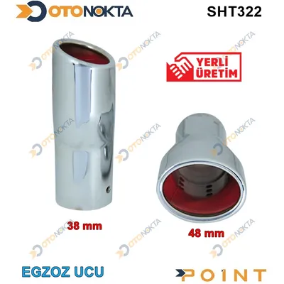 Egzoz Ucu Üniversal Krom Çapı 38-48