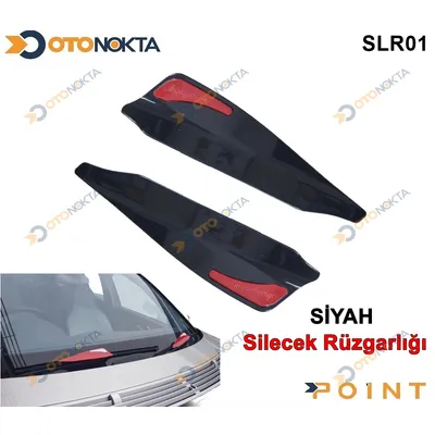 Silecek Rüzgarlığı Siyah Renk Kırmızı Parçalı