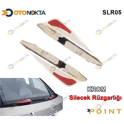 Silecek Rüzgarlığı Krom Renk Kırmızı Parçalı