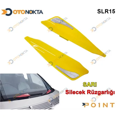 Silecek Rüzgarlığı Sarı Renk Krom Parçalı