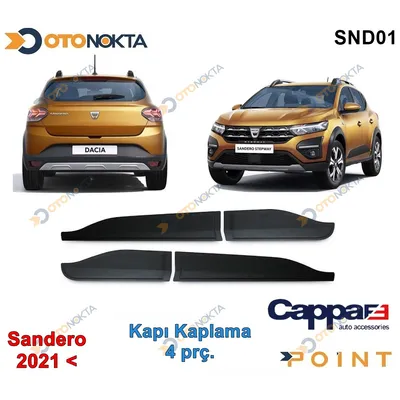 Dacia Sandero Stepway 2021+ Kapı Kaplama 4 Prç Capp
