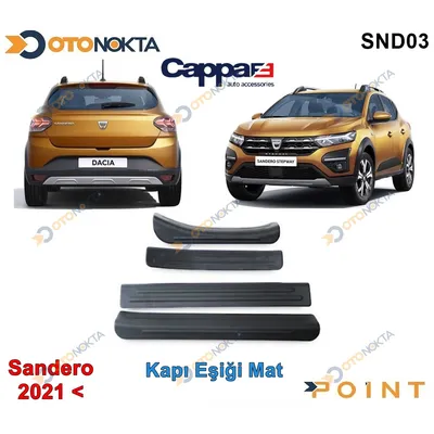 Dacia Sandero Stepway 2021+ Kapı Eşiği Mat Cappa