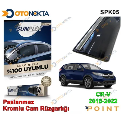 Cam Rüzgarlığı Honda 4 Lümetal Kromlu Crv 16-22 Sunplex