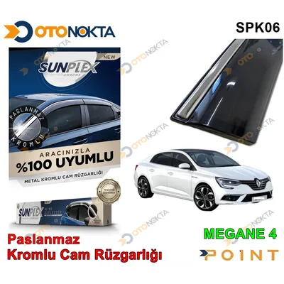 Cam Rüzgarlığı Renault 4 Lümetal Kromlu Megane 4 Sunplex