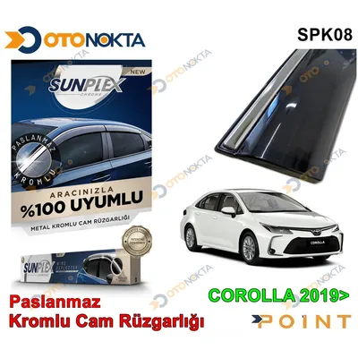 Cam Rüzgarlığı Toyota 4 Lümetal Kromlu Corolla 19+ Sunplex