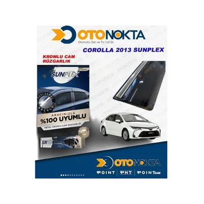 Cam Rüzgarlığı Toyota 4 Lumetal Kromlu Corolla 2013 Sunpl