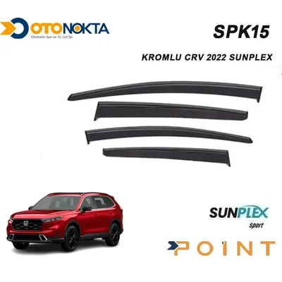 Cam Rüzgarlığı 4'lü Honda Metal Kromlu Crv 2022 Sunplex
