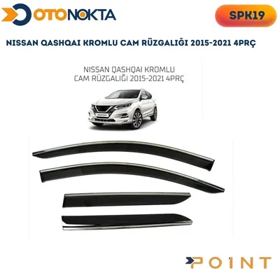 Cam Rüzgarlığı 4'lü Kromlu Nissan Qashqai 15-21 Sunplex