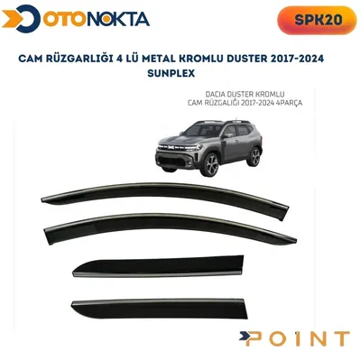 Cam Rüzgarlığı 4'lü Dacia Metl Krmlu Duster 17-24 Sunplex
