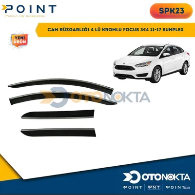 Cam Rüzgarlığı 4'lü Kromlu Ford Focus 3/4 11-17 Sunplex