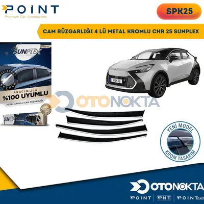 Cam Rüzgarlığı 4'lü Toyota Metal Kromlu Chr 25 Sunplex