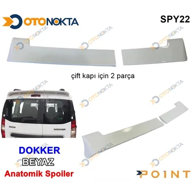 Spoyler Anatomik Dacia Ticari Dokker Beyaz