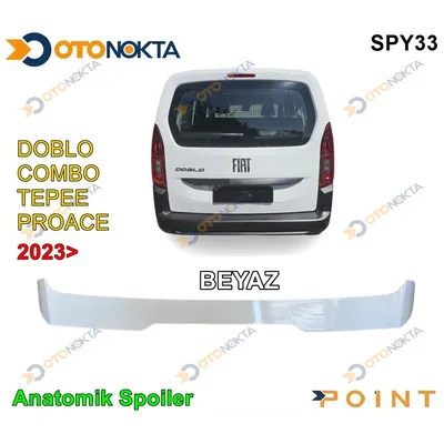 Spoyler Anatomik Beyaz Fiat Combo-Doblo-Tepe-Proace 23+