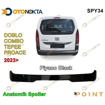 Spoyler Anatomik Siyah Fiat Combo-Doblo-Tepe-Proace 23+