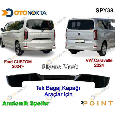 Spoyler Anatomik VW T8 - Ford Custom 24+ Siyah