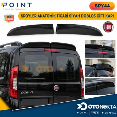 Spoyler Anatomik Fiat Ticari Siyah DOBLO3 Çift Kapı