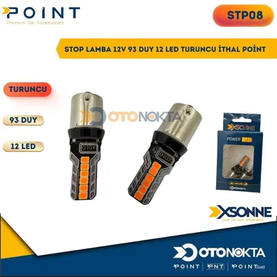 Stop Lamba 12V 93 Duy 12 LED Turuncu