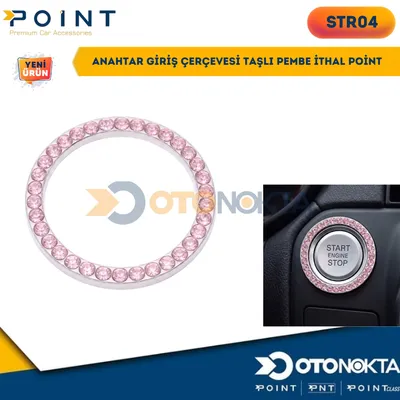 Anahtar Giriş Çerçevesi Taşlı Pembe