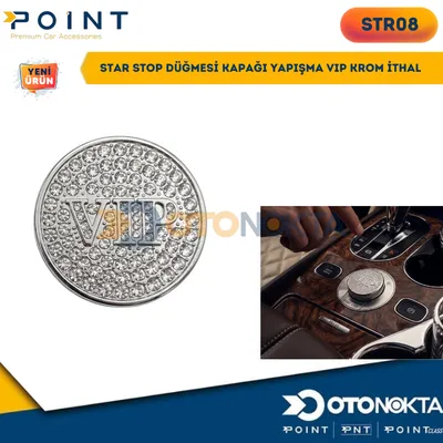 Star Stop Düğmesi Kapağı Yapışma Kral Vip Krom
