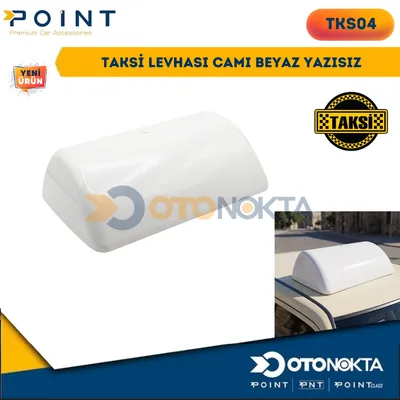 Taksi Levhası Camı Beyaz Yazısız