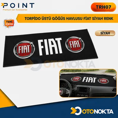 Torpido Üstü Göğüs Havlusu Fiat Siyah Renk