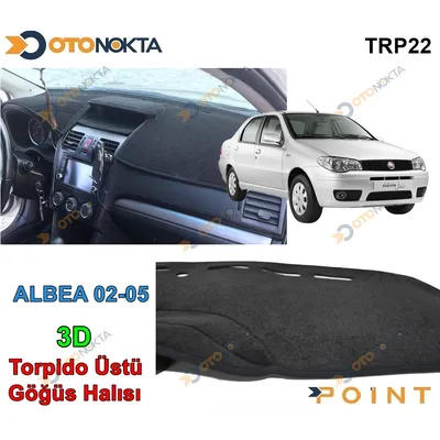 Torpido Üstü Fiat 3D Kesim Kalıbı Siyah Albea 02-05