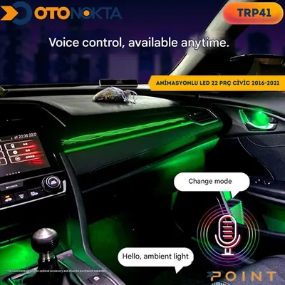 Torpido Orjinal Animasyonlu LED 22 Prç Honda Civic 16-21 – görsel 5