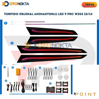 Torpido Orjinal Animasyonlu LED 9 Prç Mercedes W204 2010-14 – görsel 2
