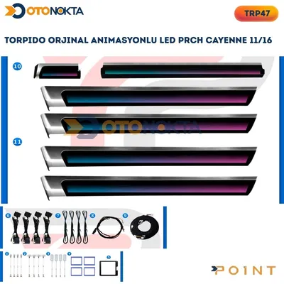 Torpido Orjinal Porsche Animsynlu LED Prch Cayenne 2011-16