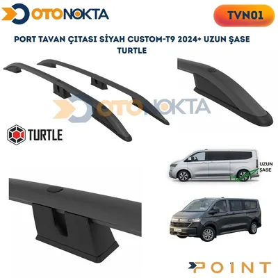 Port Tavan Çıtası Siyah Volkswagen CUSTOM-T9 Uzun Şase Turtle