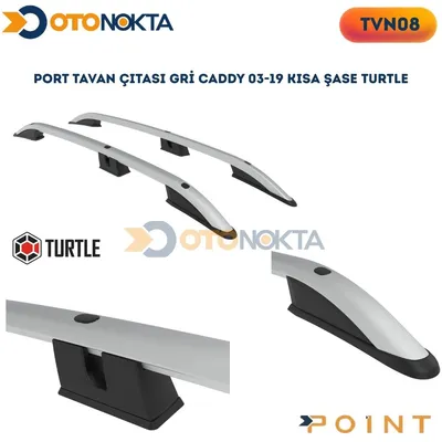Port Tavan Çıtası Gri Volkswagen Caddy 03-19 Kısa Şase Turtle