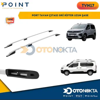 Port Tavan Çıtası Gri Peugeot Rifter Uzun Şase
