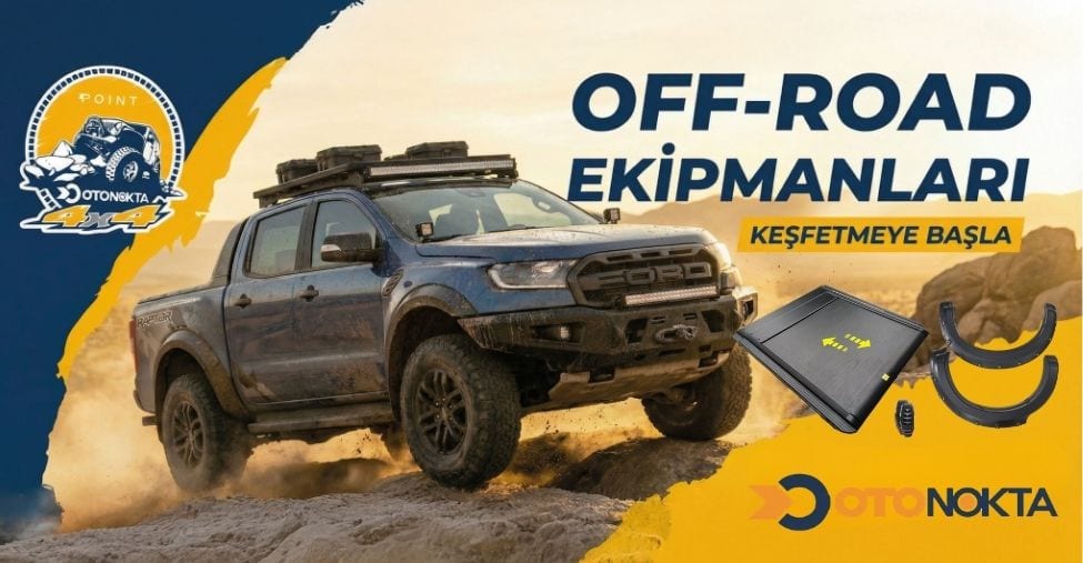 Off-road ekipmanları: bagaj havuzu, çamurluk dodik ve 4x4 aksesuarları